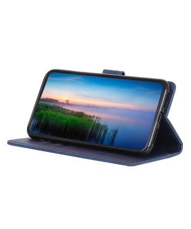 Housse Xiaomi Redmi Note 14 4G Marius effet cuir mat Bleu marine - photo 11
