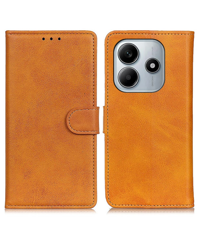 Housse Xiaomi Redmi Note 14 4G Marius effet cuir mat