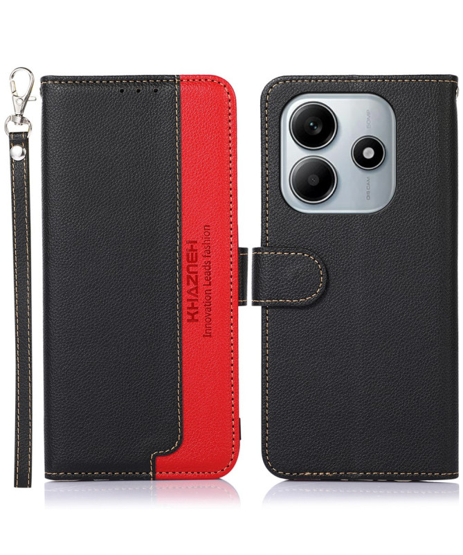 Housse Xiaomi Redmi Note 14 4G KHAZNEH coutures apparentes