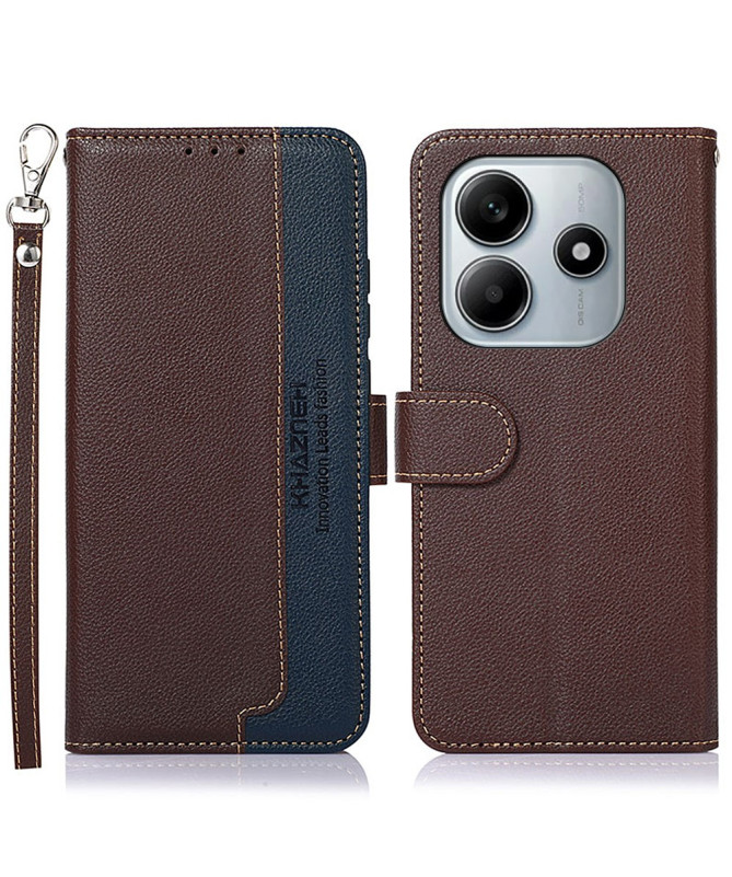 Housse Xiaomi Redmi Note 14 4G KHAZNEH coutures apparentes