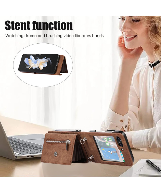 Portae | Housse Samsung Galaxy Z Flip 5 Portefeuille RFID