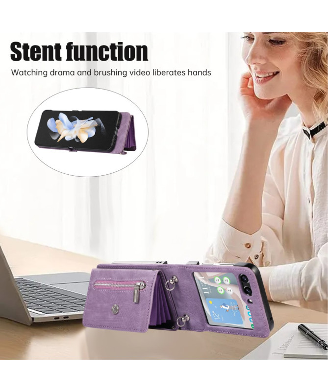 Portae | Housse Samsung Galaxy Z Flip 5 Portefeuille RFID