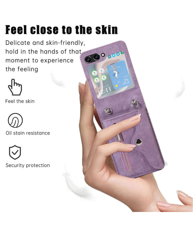 Portae | Housse Samsung Galaxy Z Flip 5 Portefeuille RFID