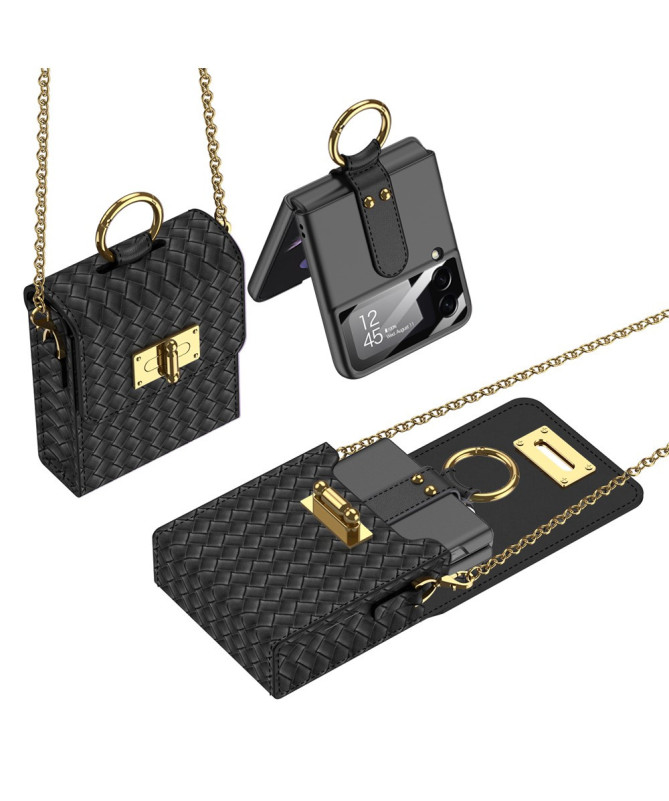 Clutch | Pochette Tressée Samsung Galaxy Z Flip 6/5/4/3 et Huawei P50 