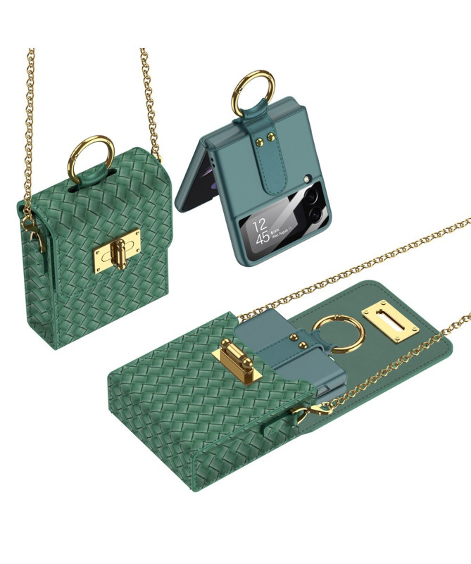 Clutch | Pochette Tressée Samsung Galaxy Z Flip 6/5/4/3 et Huawei P50 