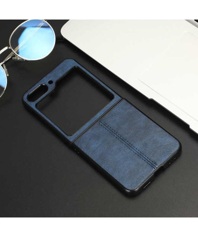 Coque Samsung Galaxy Z Flip 5 Effet Cuir Coutures