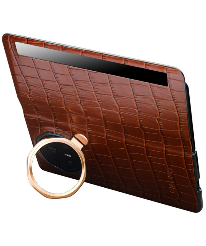 Housse Honor Magic V3 Smart View Cuir Effet Peau de crocodile