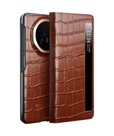 Housse Honor Magic V3 Smart View Cuir Effet Peau de crocodile