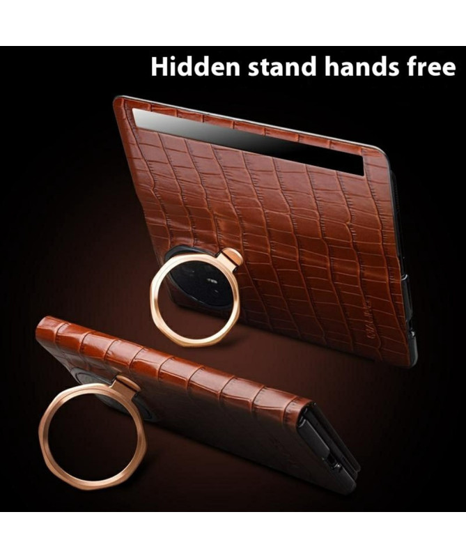 Housse Honor Magic V3 Smart View Cuir Effet Peau de crocodile