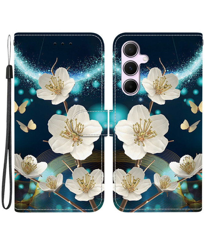 Housse Samsung Galaxy A55 5G Fleurie Magnolia