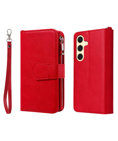 Housse et Coque Samsung Galaxy A35 5G Zip Business Rouge - photo 26