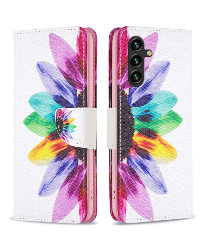 Housse Samsung Galaxy A55 5G Pétales colorés