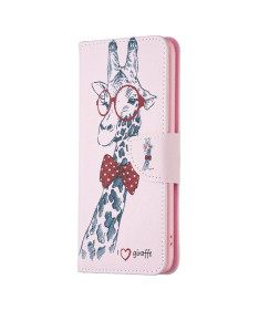 Housse Samsung Galaxy A55 5G Girafe avec lunettes
