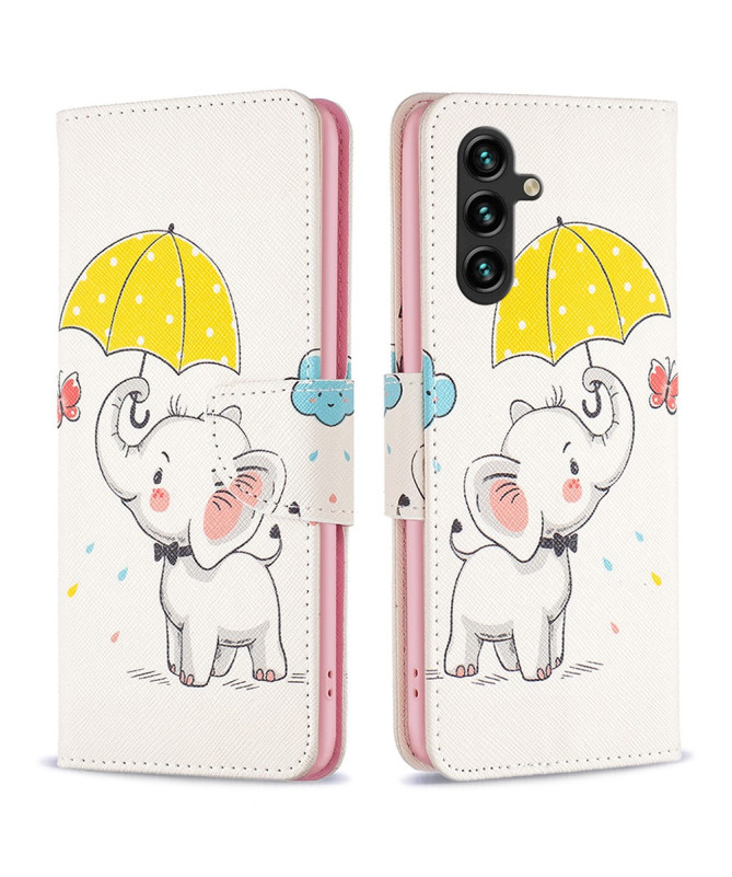 Housse Samsung Galaxy A55 5G Parapluie et éléphant