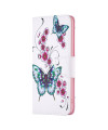 Housse Samsung Galaxy A55 5G fleurs et papillons