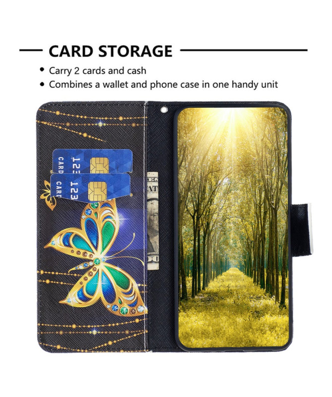 Housse Samsung Galaxy A55 5G Bijoux papillon