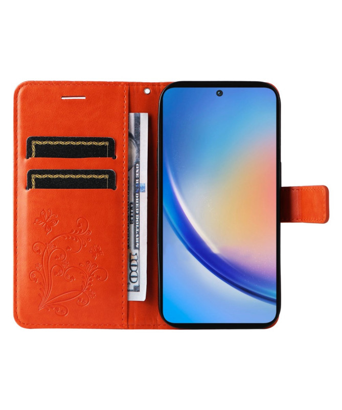 Housse Samsung Galaxy A55 5G Papillons fonction support
