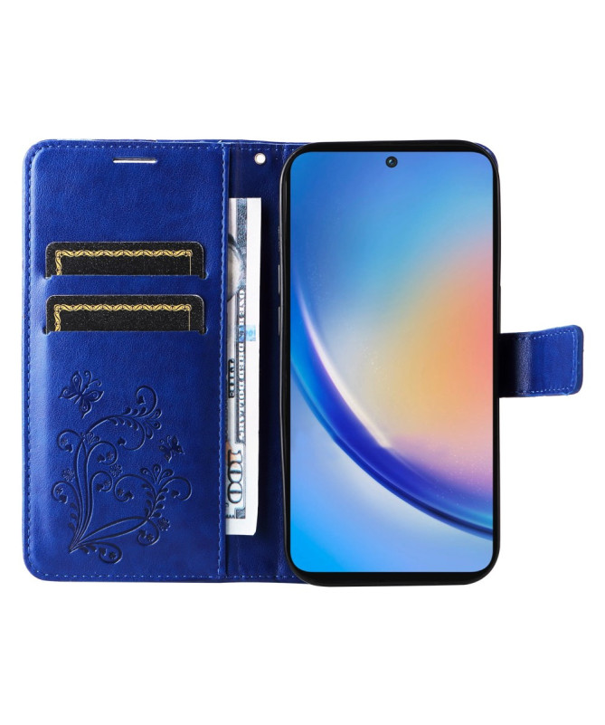 Housse Samsung Galaxy A55 5G Papillons fonction support