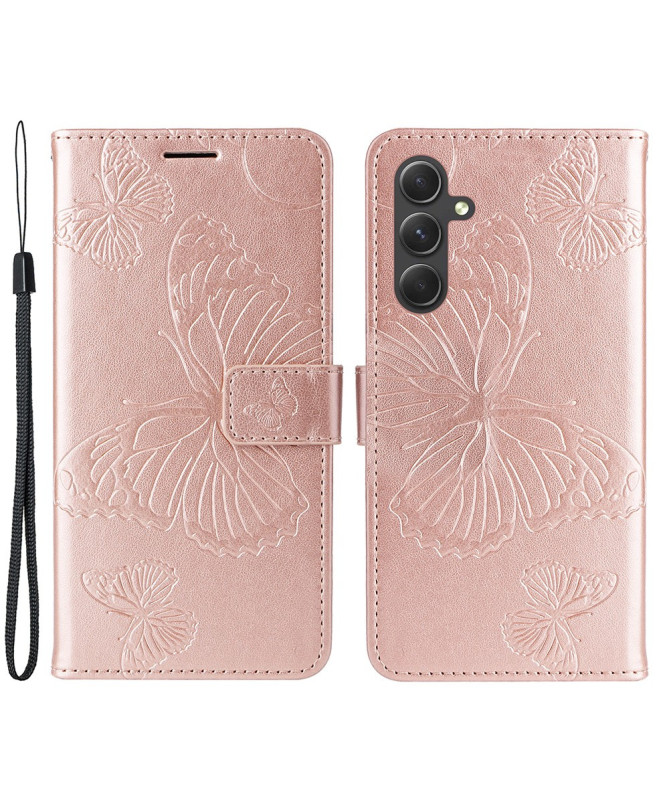 Housse Samsung Galaxy A55 5G Papillons fonction support