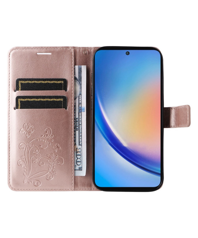 Housse Samsung Galaxy A55 5G Papillons fonction support