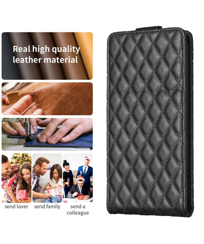 Housse Samsung Galaxy A55 5G Matelassée Rabat Vertical