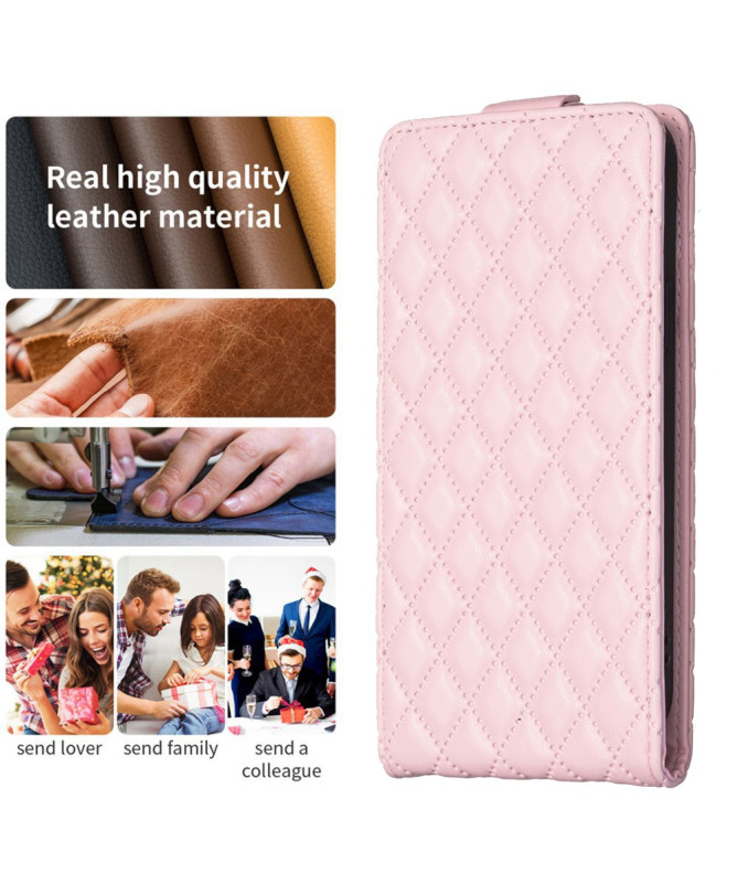 Housse Samsung Galaxy A55 5G Matelassée Rabat Vertical