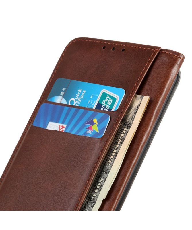 Housse Samsung Galaxy A55 5G Simone Flip simili cuir vieilli