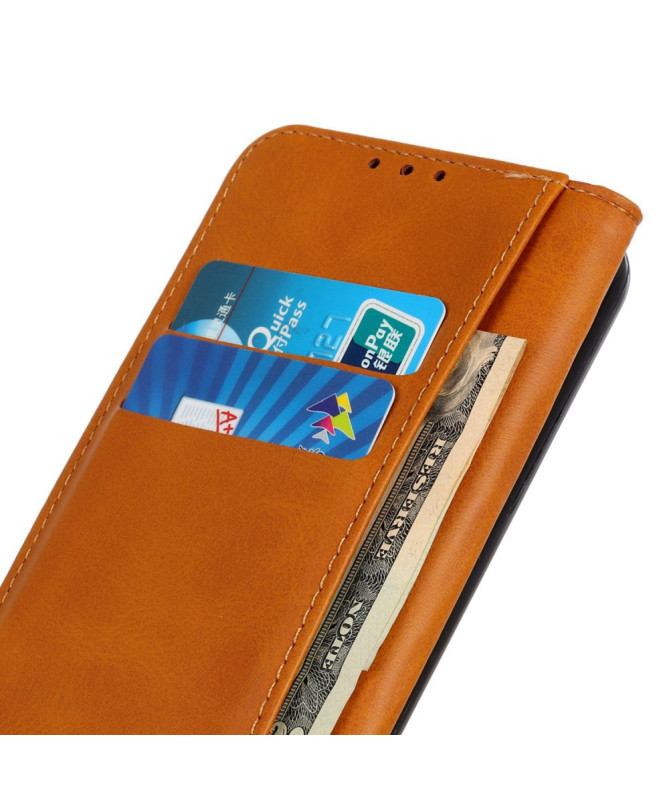 Housse Samsung Galaxy A55 5G Simone Flip simili cuir vieilli