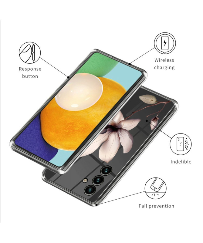 Lotus | Coque Samsung Galaxy A55 5G Transparente