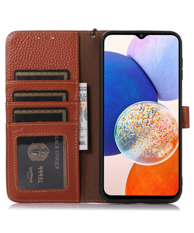 Livia | Housse Cuir Véritable Samsung Galaxy A55 5G