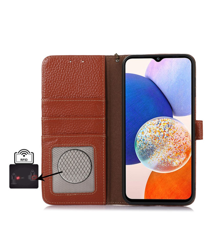 Livia | Housse Cuir Véritable Samsung Galaxy A55 5G