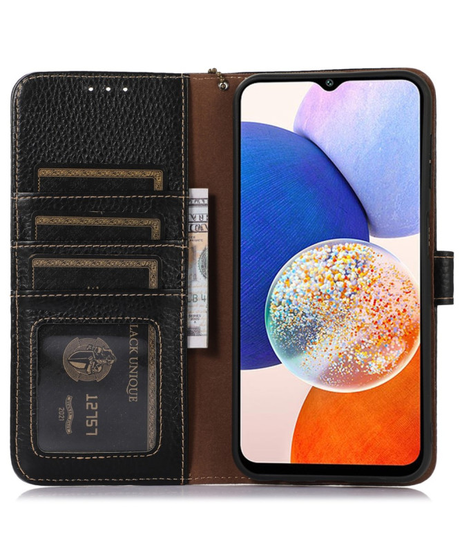 Livia | Housse Cuir Véritable Samsung Galaxy A55 5G