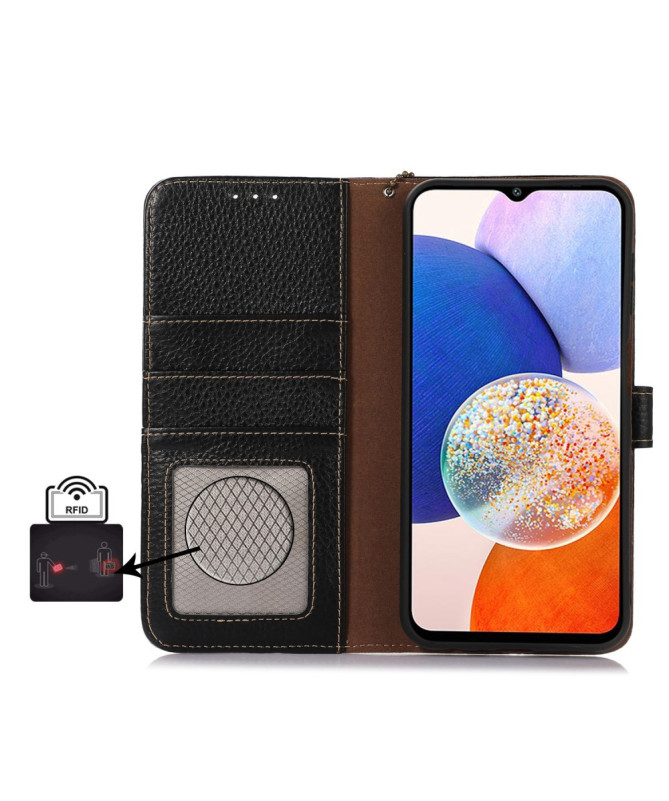 Livia | Housse Cuir Véritable Samsung Galaxy A55 5G