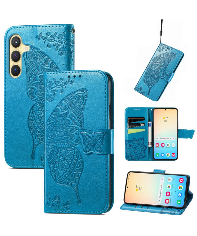 Housse Samsung Galaxy A55 5G Papillon Relief