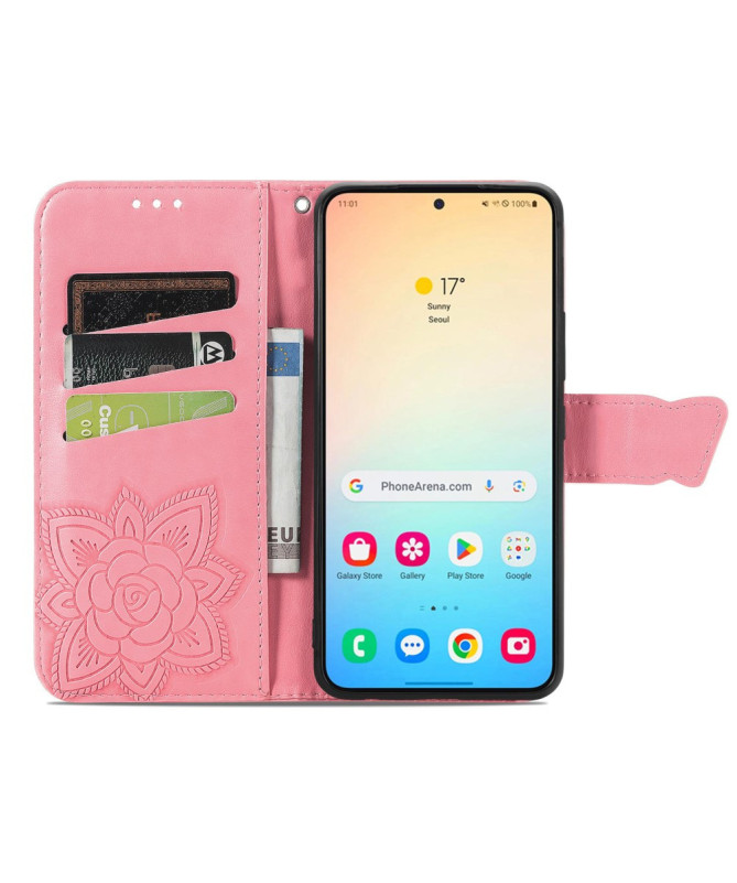 Housse Samsung Galaxy A55 5G Papillon Relief