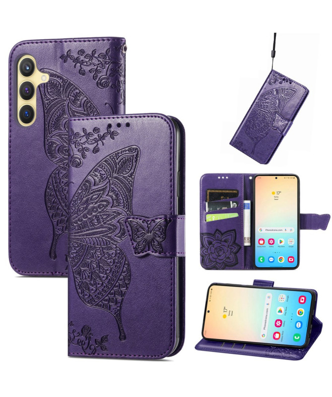 Housse Samsung Galaxy A55 5G Papillon Relief