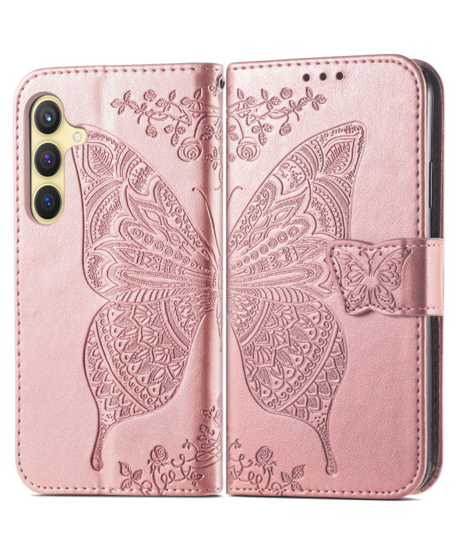 Housse Samsung Galaxy A55 5G Papillon Relief