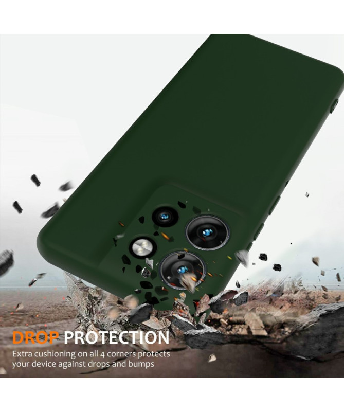 Coque Motorola Edge 50 Neo Silicone Liquide MagSafe, Lanière