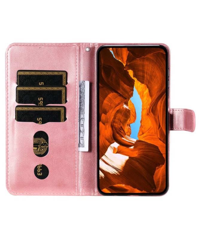 Housse Motorola Edge 50 Neo Zipper Pocket effet cuir