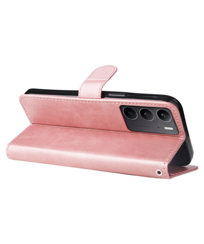 Housse Motorola Edge 50 Neo Zipper Pocket effet cuir