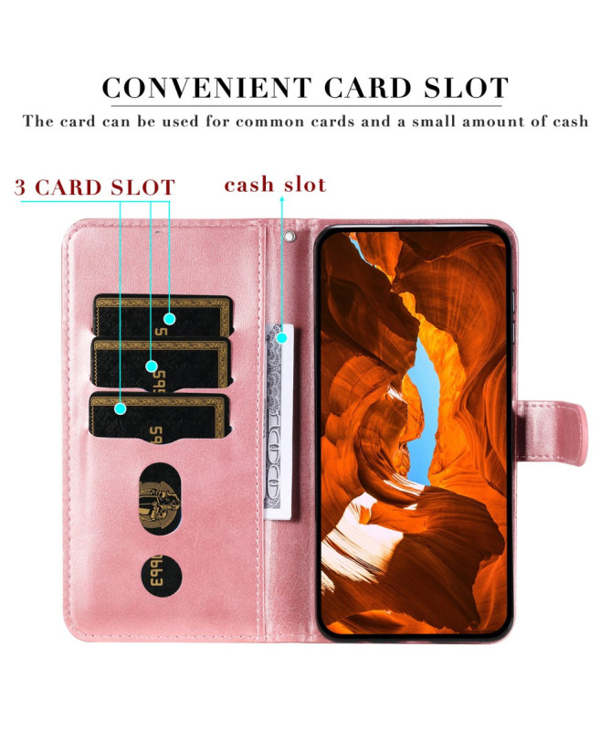 Housse Motorola Edge 50 Neo Zipper Pocket effet cuir