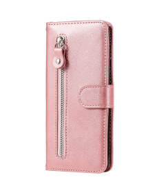 Housse Motorola Edge 50 Neo Zipper Pocket effet cuir