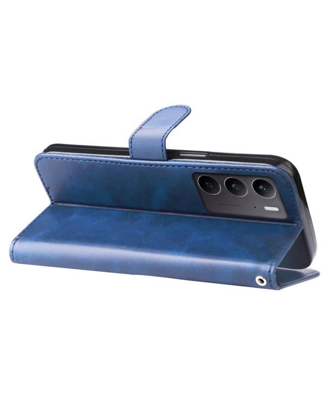 Housse Motorola Edge 50 Neo Zipper Pocket effet cuir