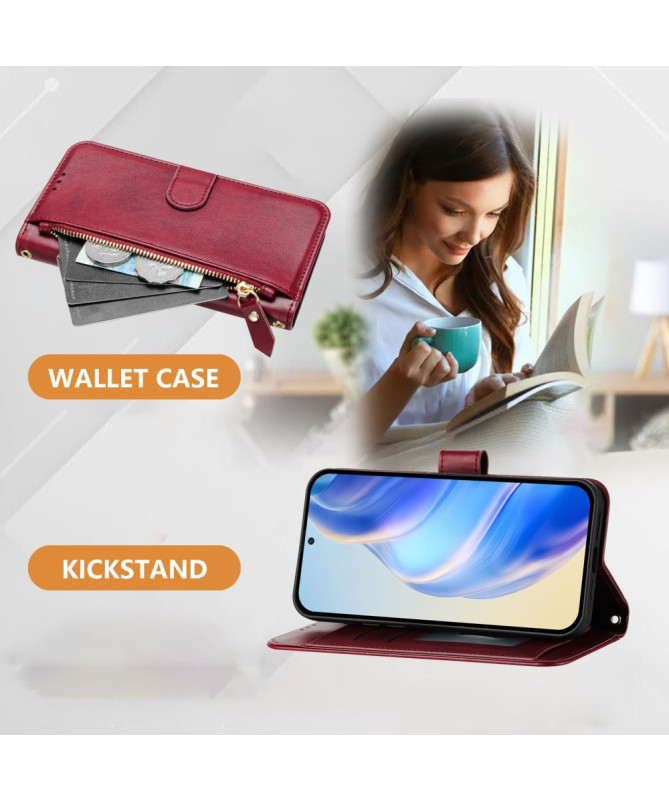 Housse Motorola Edge 50 Neo Porte-Cartes à Lanière