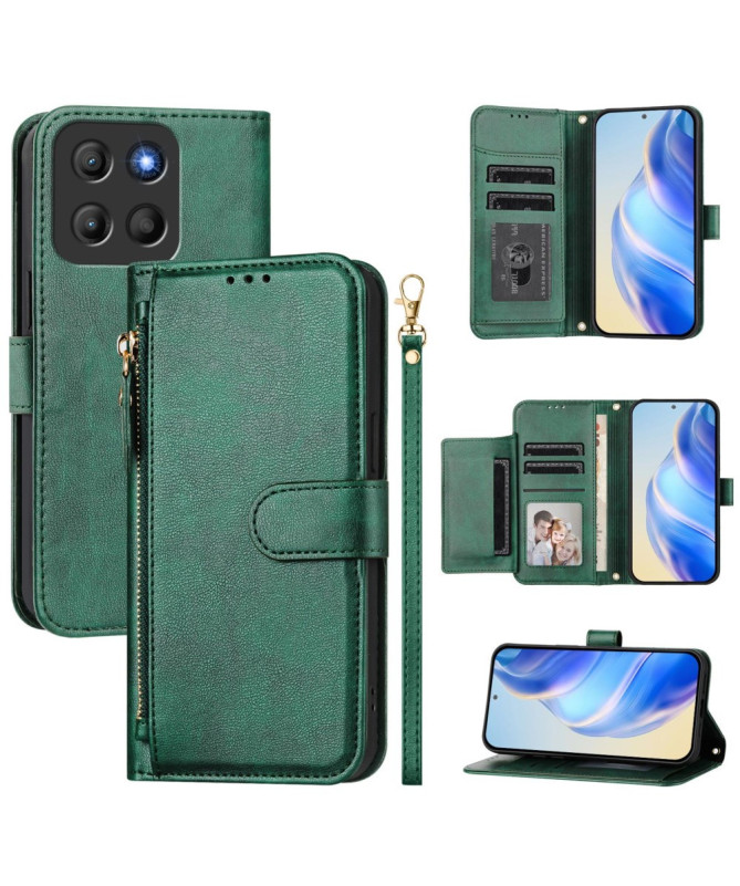 Housse Motorola Edge 50 Neo Porte-Cartes à Lanière