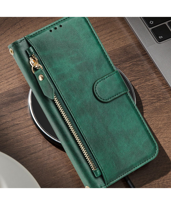 Housse Motorola Edge 50 Neo Porte-Cartes à Lanière