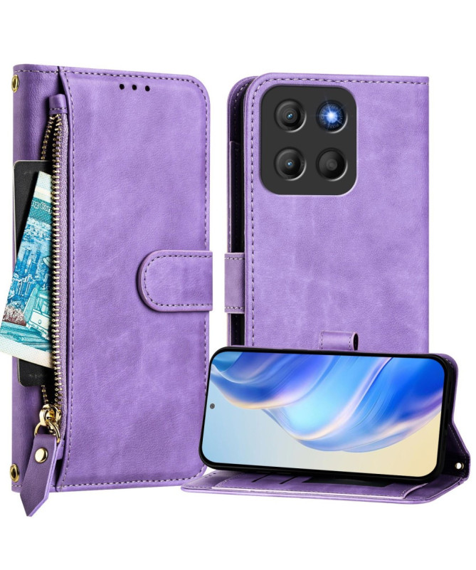 Housse Motorola Edge 50 Neo Porte-Cartes à Lanière