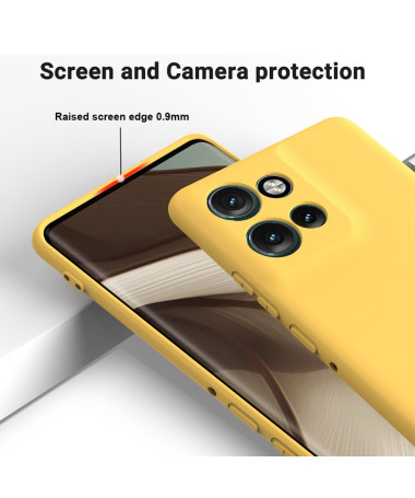 Coque Motorola Edge 50 Neo/60 Neo Puro silicone liquide Jaune - photo 14