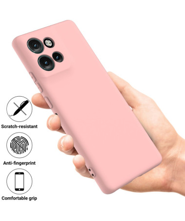 Coque Motorola Edge 50 Neo/60 Neo Puro silicone liquide Rose - photo 26