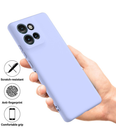 Coque Motorola Edge 50 Neo/60 Neo Puro silicone liquide Violet - photo 32